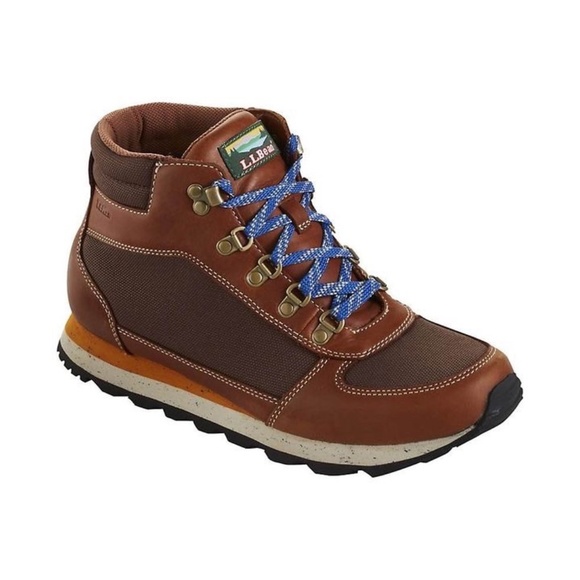 BRAND NEW men LL Bean waterproof leather mesh hiking boots size US 8 - Picture 1 of 6